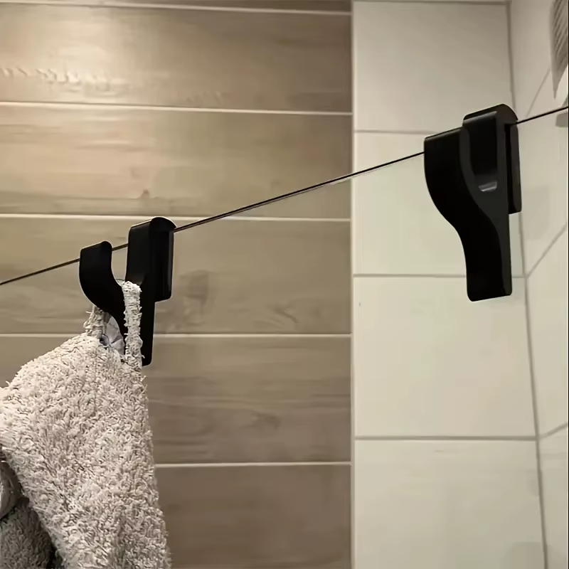 Crochet porte-serviettes 3D pour portes de douche en verre de 8 mm, patère de salle de bain pour vêtements, serviettes, peignoirs, buanderie, dortoir, appartement