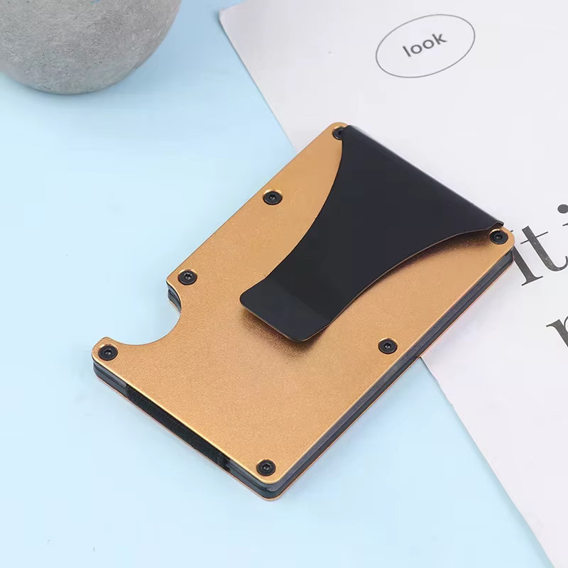 Portefeuille minimaliste pour hommes et femmes - Portefeuille fin anti-RFID