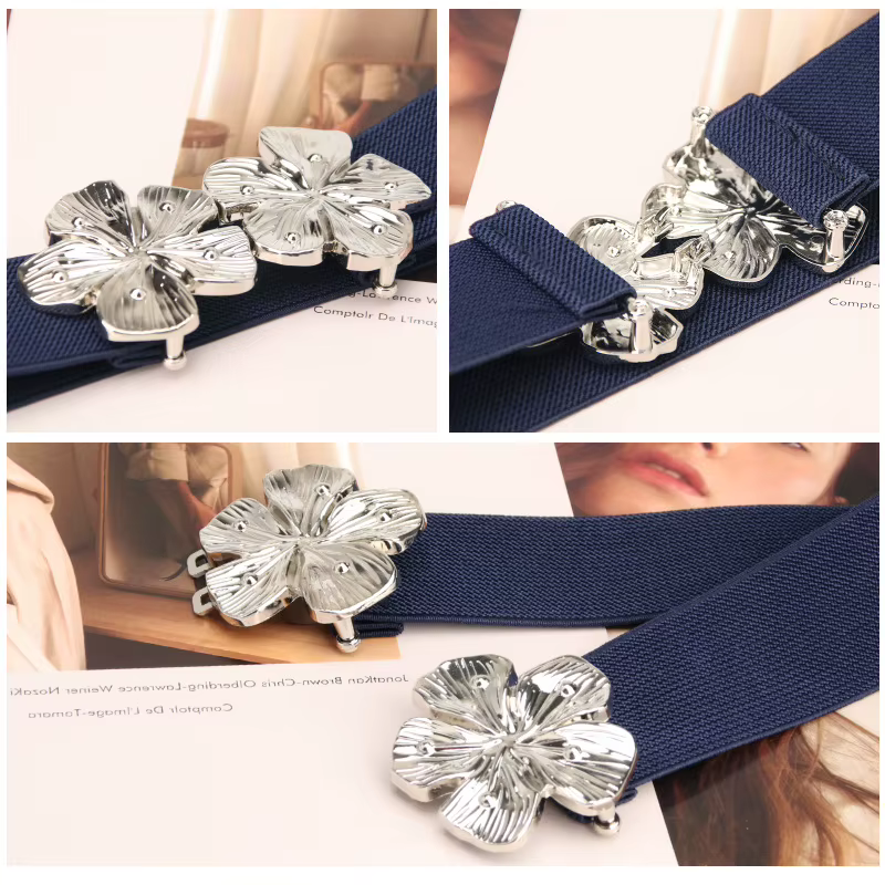 Ceinture élastique à la taille pour femme