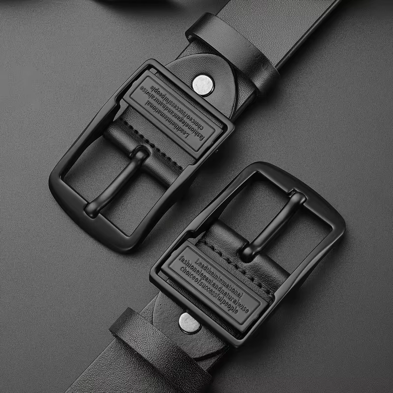 Ceinture vintage à boucle à ardillon pour homme