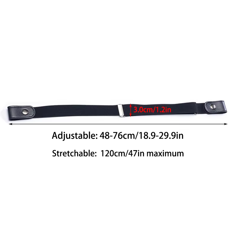 Ceinture sans boucle pour femmes et filles