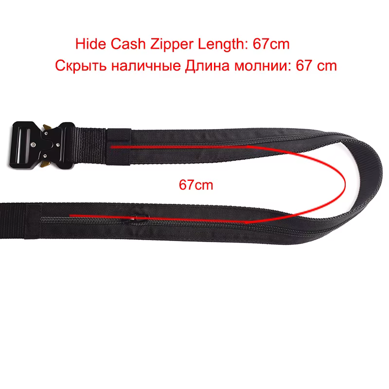 Ceinture tactique cachée pour hommes