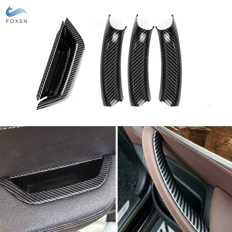 Poignées de porte intérieures de voiture, garniture de traction, couvercle de poignée intérieure pour BMW X3 X4 F25 F26 2010 2011 2012 2013 2014 2015 2016 2017