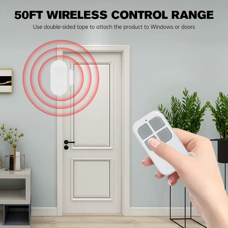 Capteur de porte fenêtre, alarme 130db, grand Volume, télécommande sans fil, alerte PIR, détecteur d'induction magnétique, sirène anti-cambriolage de sécurité