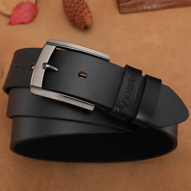 Ceinture en cuir véritable pour hommes