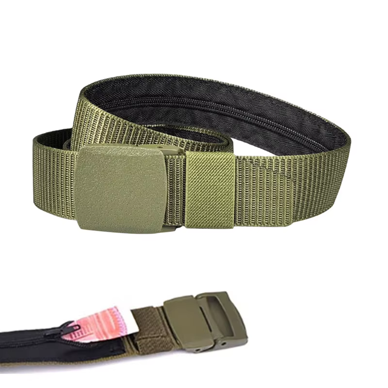 Voyage caché argent Anti-vol ceinture de taille bricolage sangle