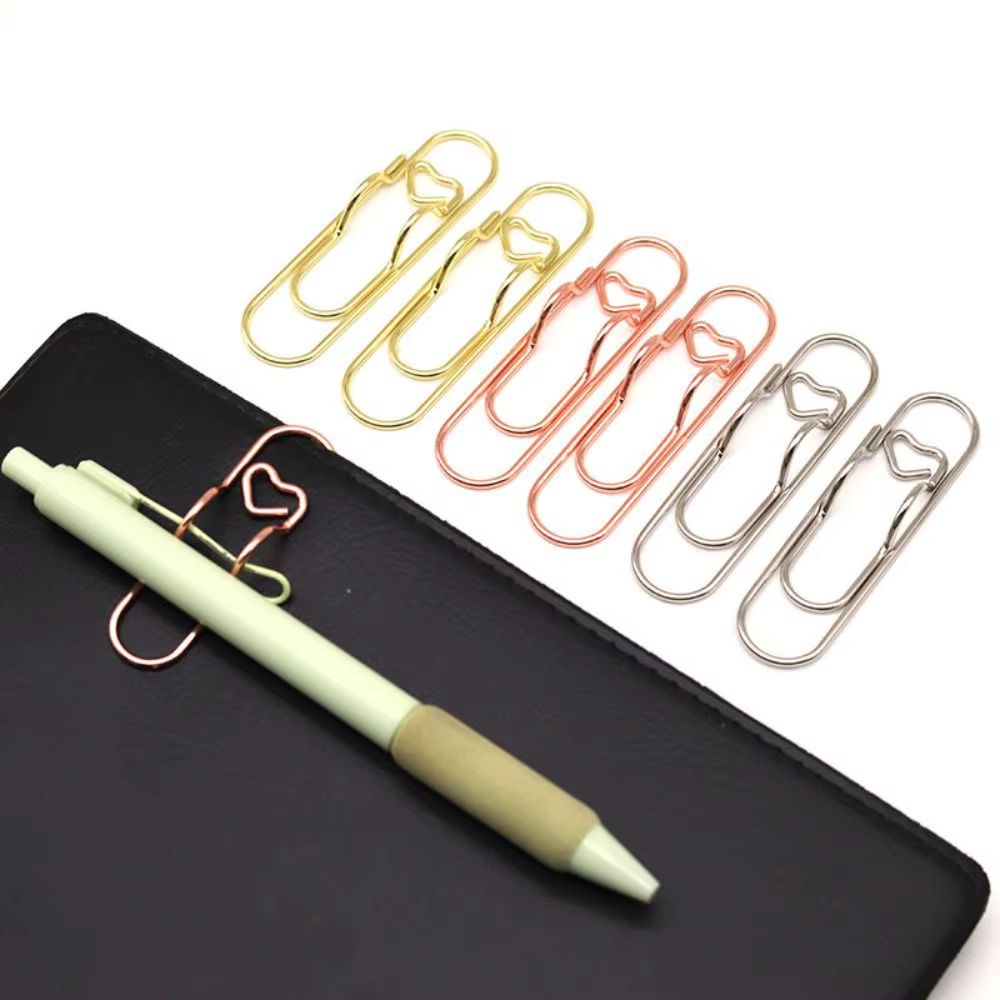 Porte-stylo multifonctionnel coloré, 10 pièces, pinces à papier, pinces à documents, pinces à billets, marque-pages pour photos et mémos