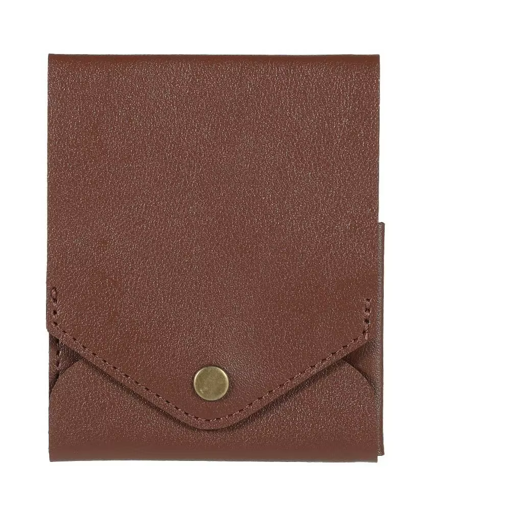 Portefeuille Compact multifonctionnel étanche en cuir PU fait à la main