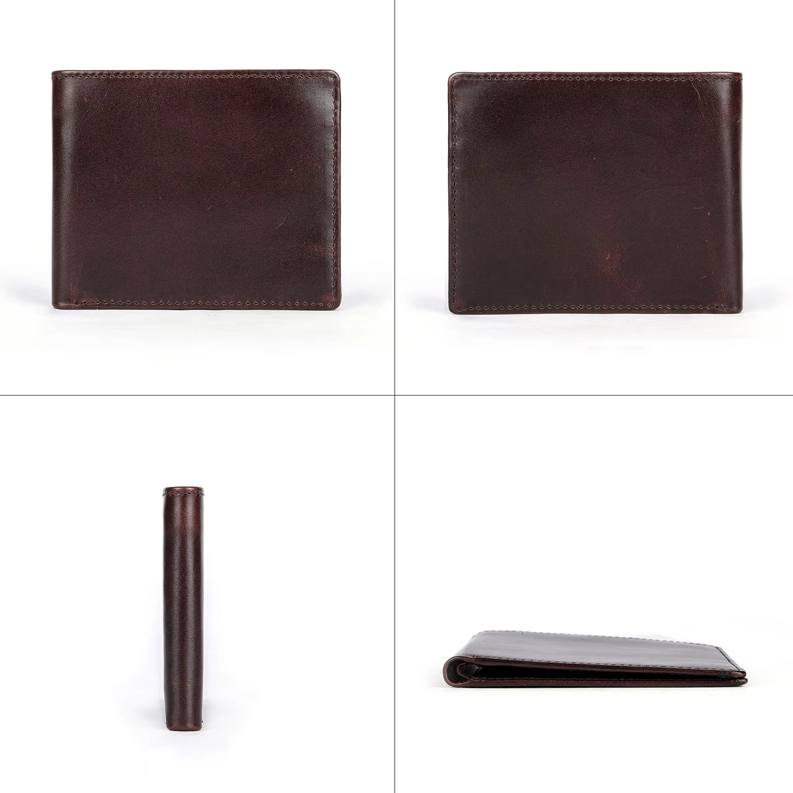 MACHOSSY chaud doux en cuir véritable portefeuille hommes huile vache