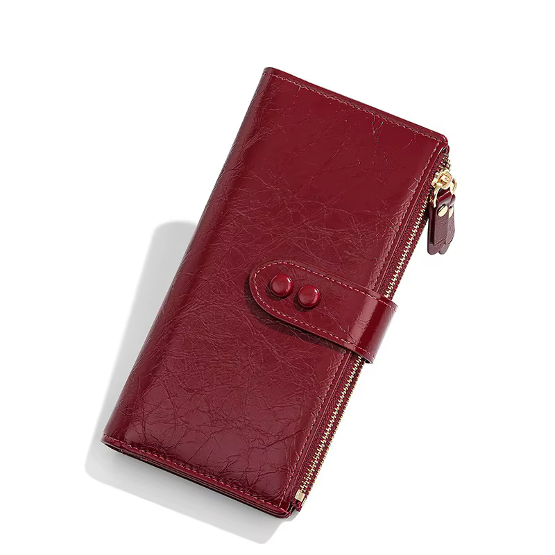 Long porte-carte femmes portefeuille 2025 nouveau sac à main en cuir PU à la mode dames porte-monnaie