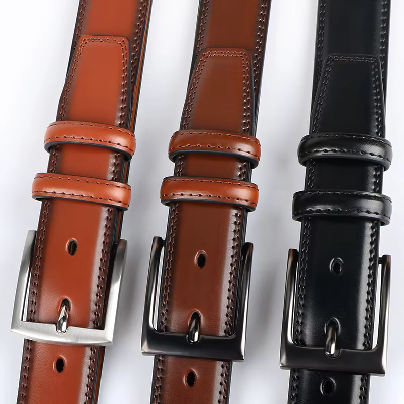 Ceinture en cuir véritable pour homme