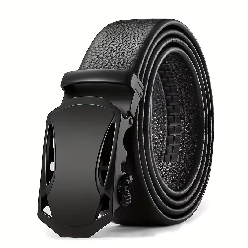 Ceinture pour hommes boucle automatique en métal ceinture de travail d'affaires de haute qualité associée à des jeans ceinture bon marché, cadeau pour père et petit ami
