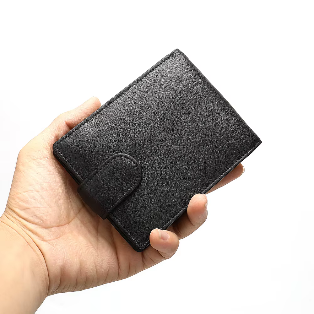 Nouveau portefeuille pour hommes porte - cartes haute qualité HASP