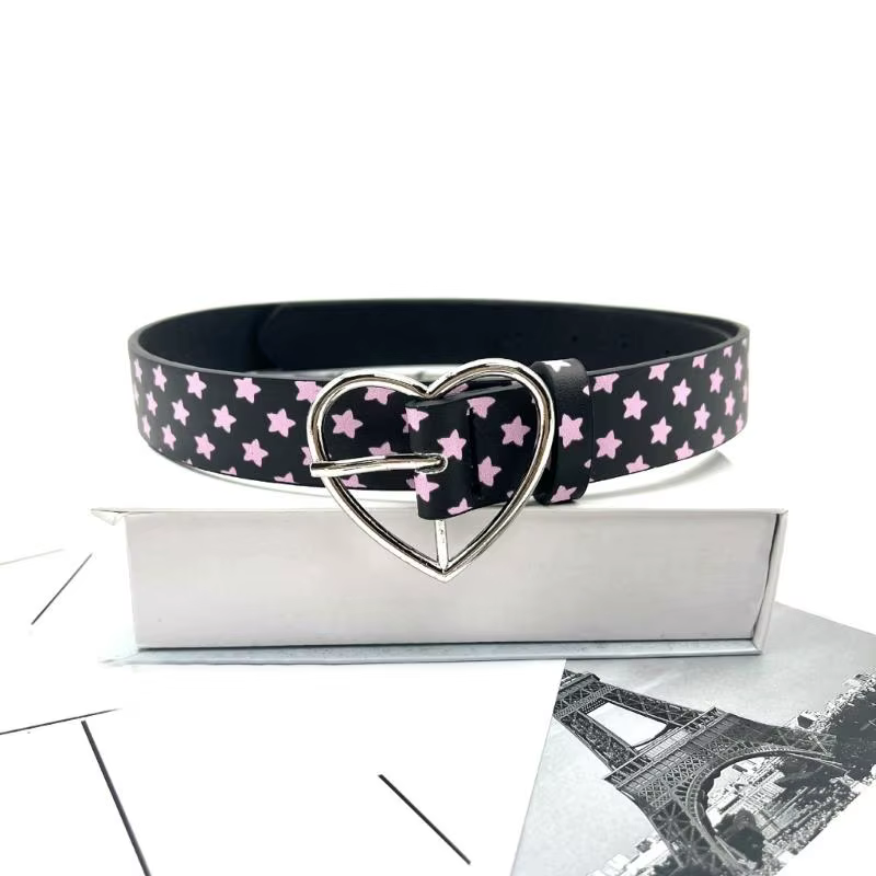 39BD – ceinture à fermoir en forme d'étoile cœur