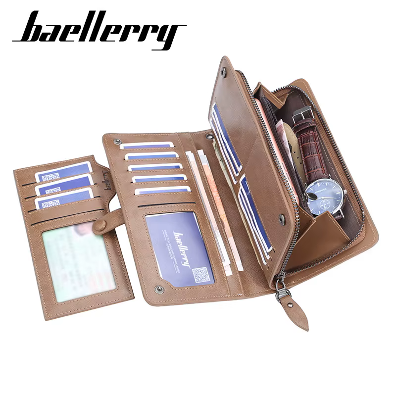 Portefeuille long rétro pour homme Baellerry
