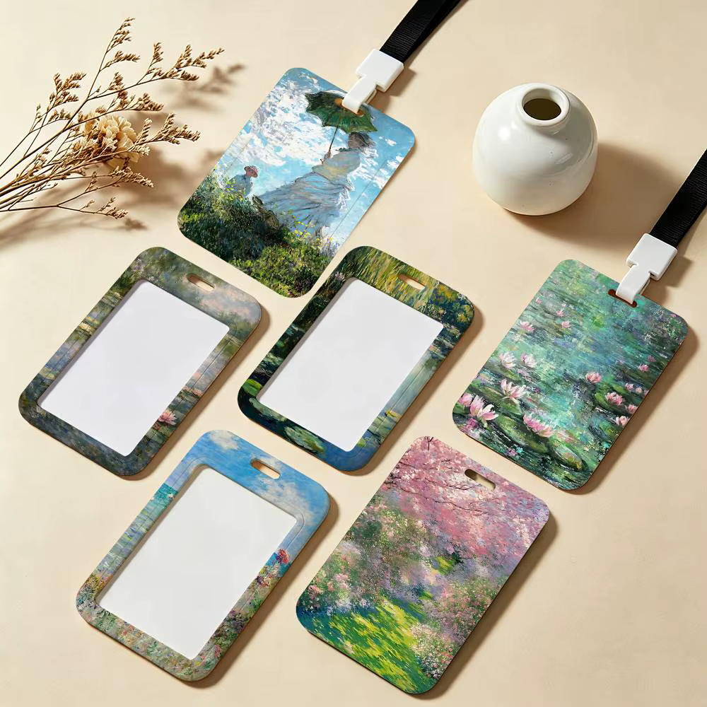 Porte-badge d'artiste Claude Monet avec cordon de cou pour le bureau