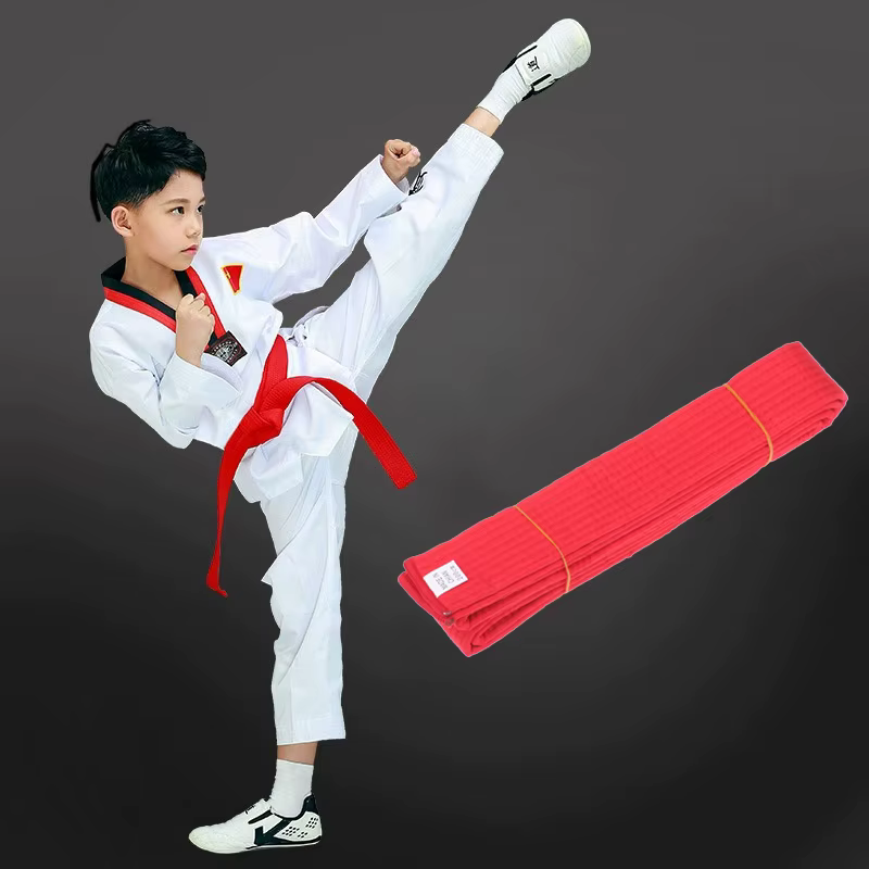 Ceinture de taekwondo ITF en coton de 200 cm de qualité supérieure, 1 pièce, accessoire de couleur pour arts martiaux, karaté, judo