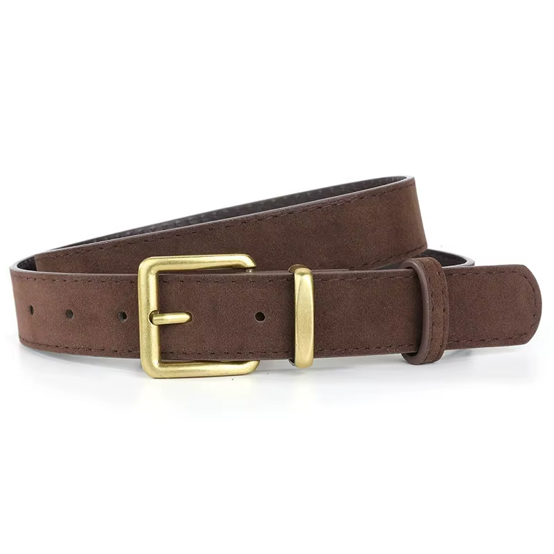 Ceinture de luxe en daim et cuir Pu pour femmes