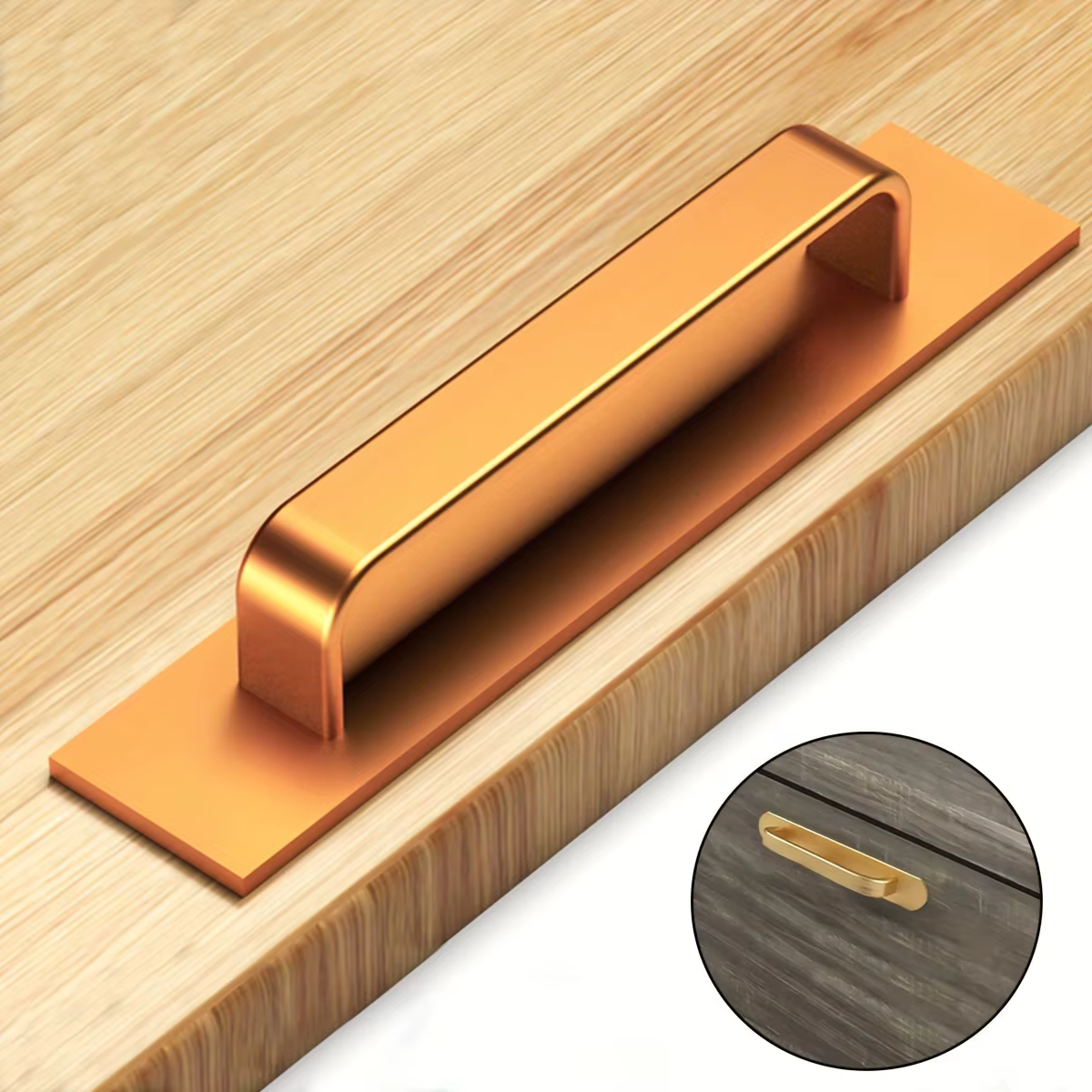 Poignée de Porte Moderne en Alliage d'Aluminium, Adhésive, Push-Pull, pour délégations, Fenêtre, Armoire, Bouton de Traction, Quincaillerie de Meubles