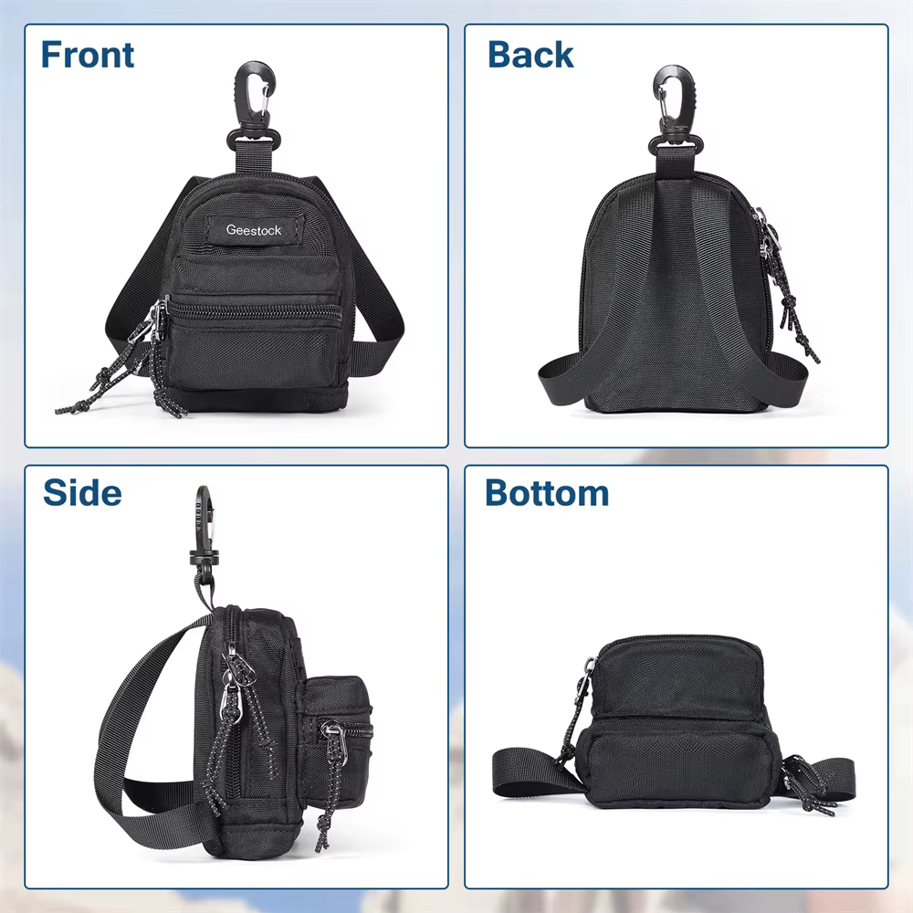Geestock élégant Mini porte-monnaie femmes hommes voyage argent/porte-carte organisateur métal fermeture éclair sac à main Ultra mince porte-clés portefeuille