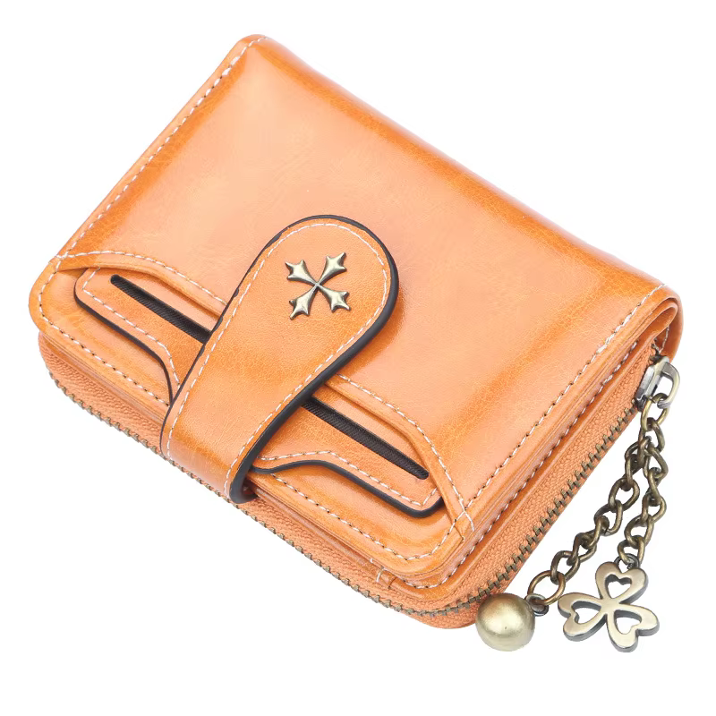 Femmes portefeuilles et sacs à main en cuir PU sac d'argent femme court moraillon sac