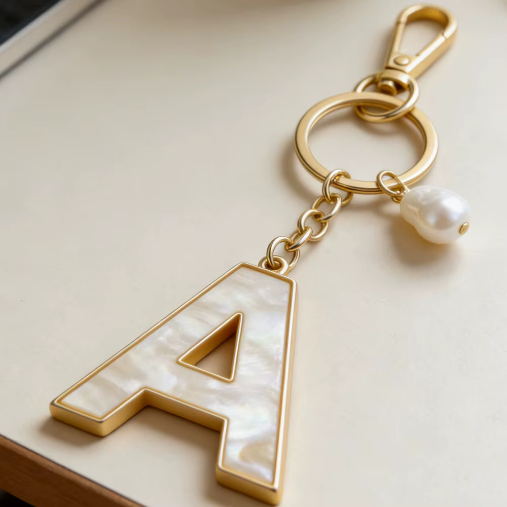 Porte-clés Décoratif A-Z avec Initiales