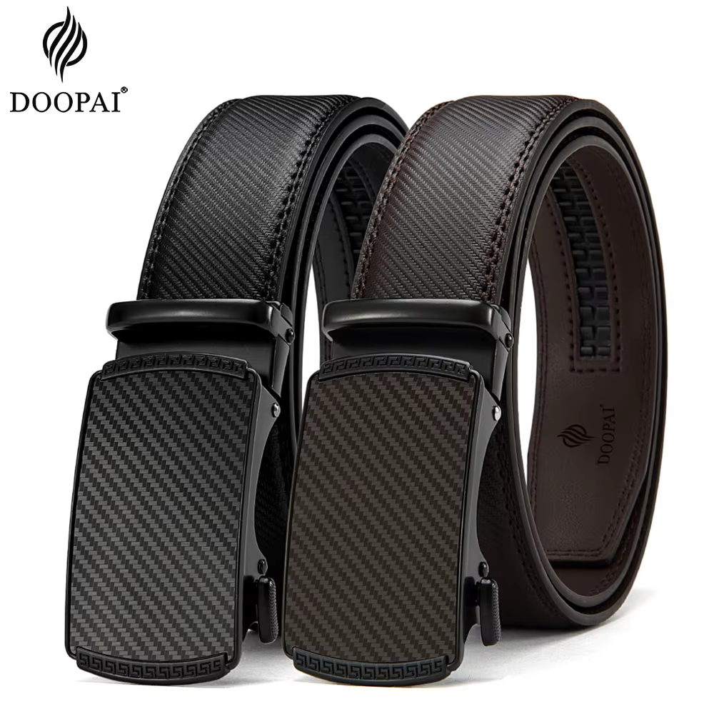 Ceinture en cuir pour hommes, boucle automatique, ceintures en alliage de mode, ceintures de luxe en cuir véritable pour hommes d'affaires, vêtements de luxe de styliste