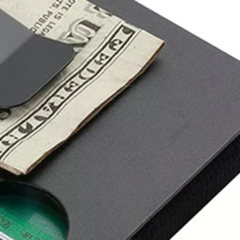 Portefeuille minimaliste pour hommes et femmes - Portefeuille fin anti-RFID