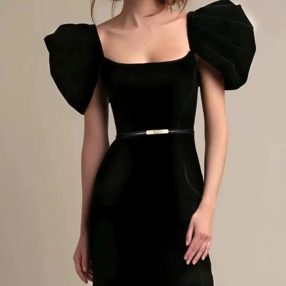 Ceinture fine de luxe pour femme avec boucle à ressort