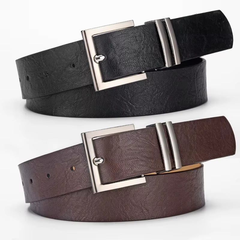 Ceinture en cuir Pu noir pour femmes, boucle ardillon argentée, Design Simple, accessoires pour jeans, ceinture gothique rétro imprimé léopard
