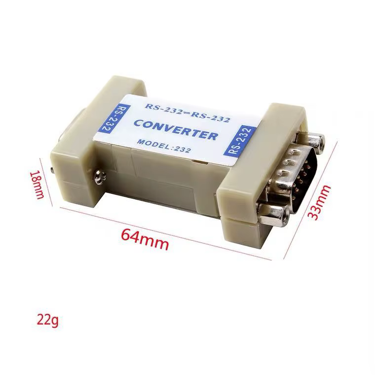 Adaptateur électrique d'isolateur de port série RS232 vers RS232 alimenté par port