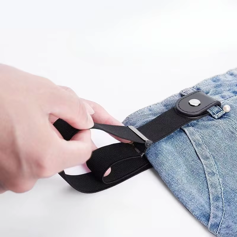 Ceinture élastique Simple et à la mode pour hommes et femmes