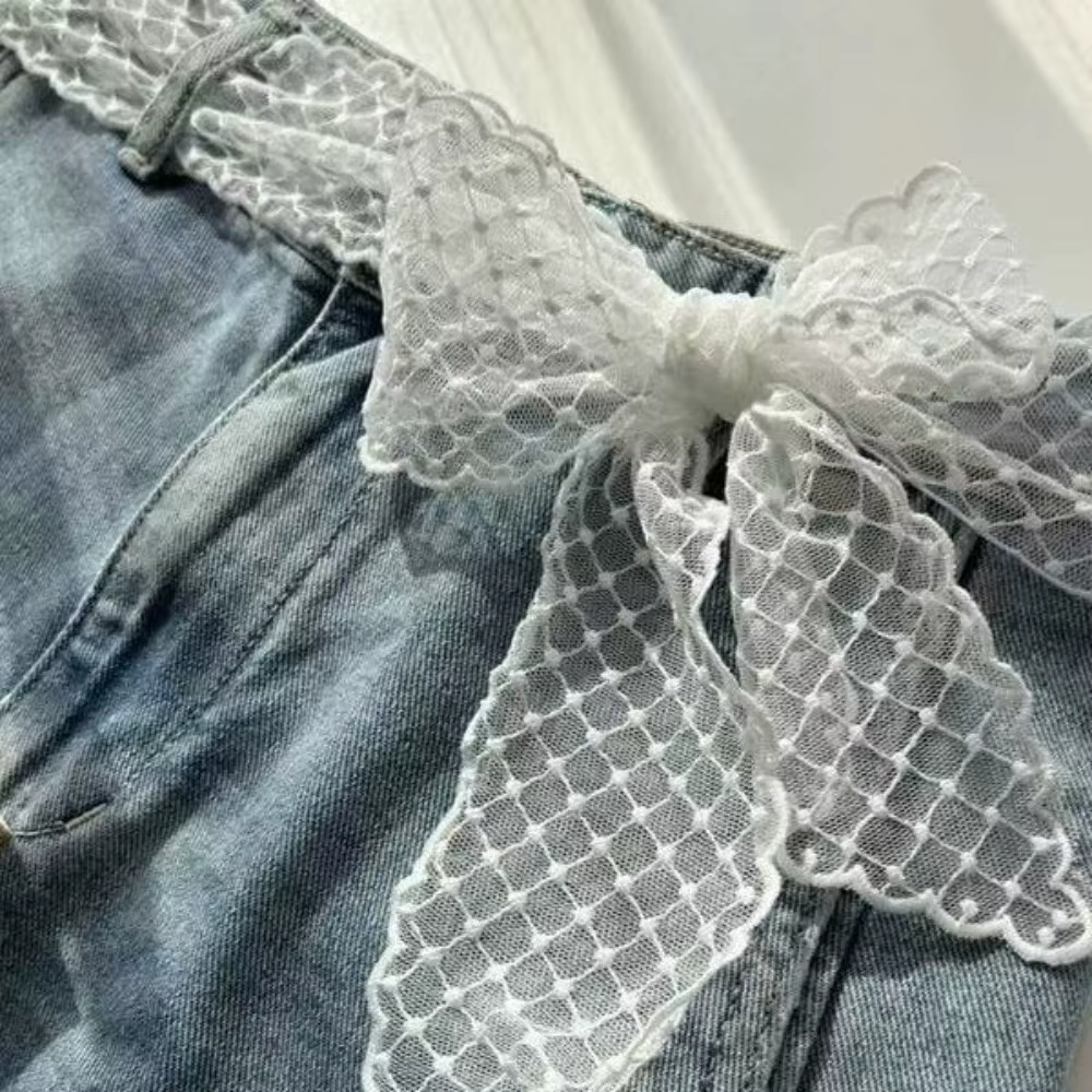 Ceinture en dentelle française pour femme