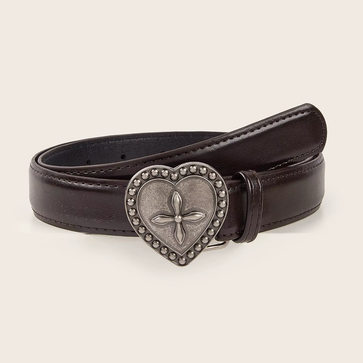 Ceinture croix coeur de pêche gothique vintage pour femmes