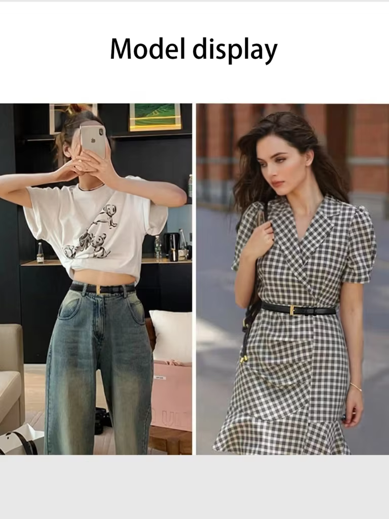 Ceinture pour femmes, ceinture à boucle à ardillon de haute qualité