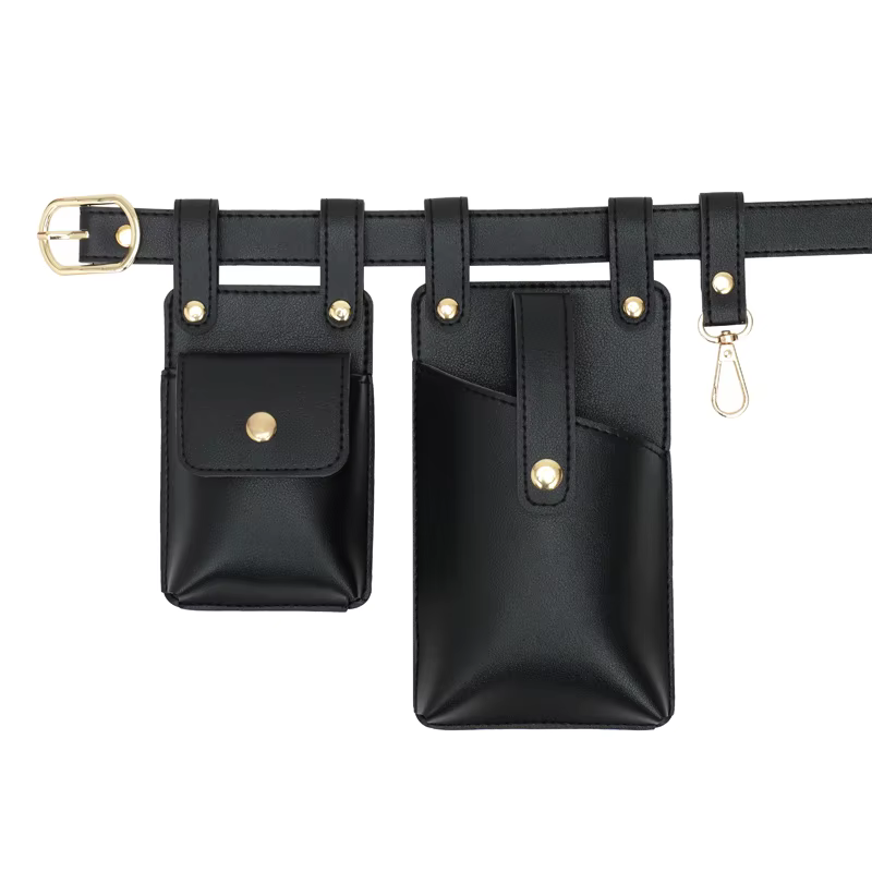 Sac banane en cuir PU souple pour hommes et femmes