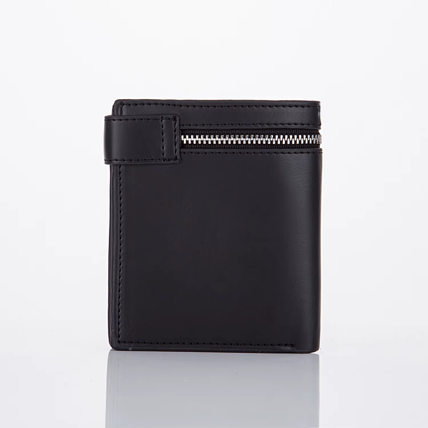 Portefeuille en cuir PU pour hommes pliable Rivet rétro Biker