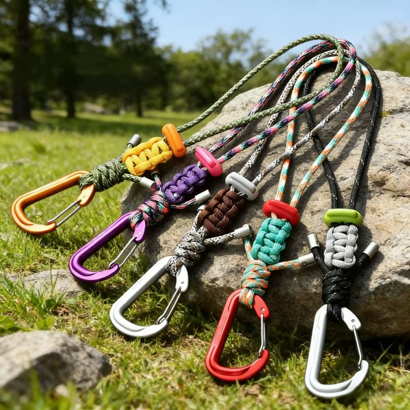 Porte-clés en paracorde pour activités de plein air
