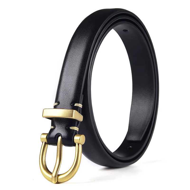 Ceinture en cuir véritable pour femme