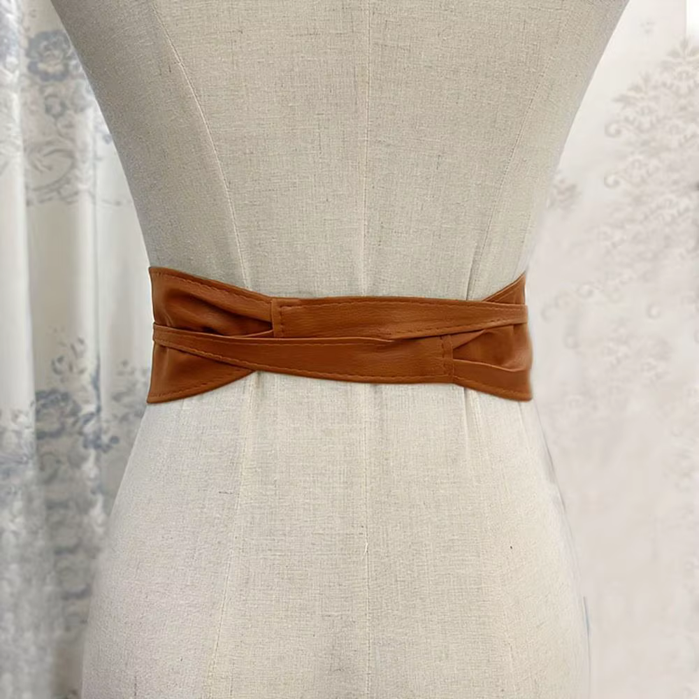 Ceinture en dentelle avec nœud pour femmes
