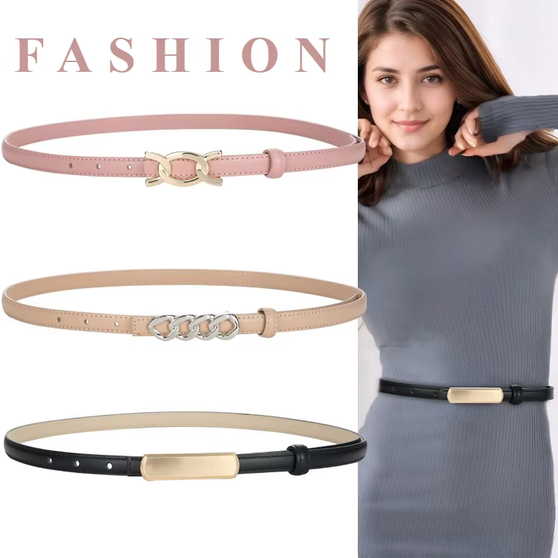 Ceinture tressée réversible à la mode pour femme