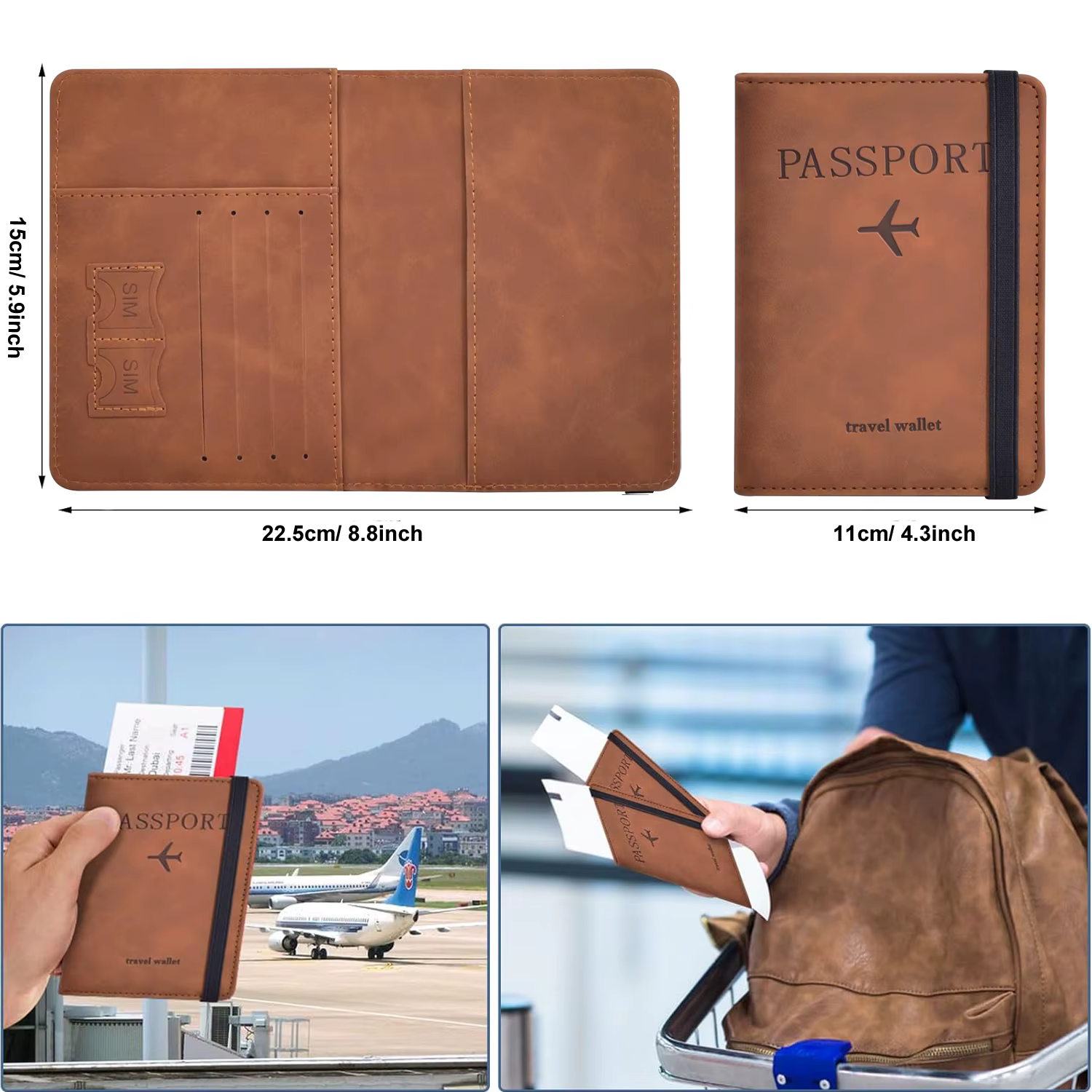 Porte-passeport pour voyage Essentials
