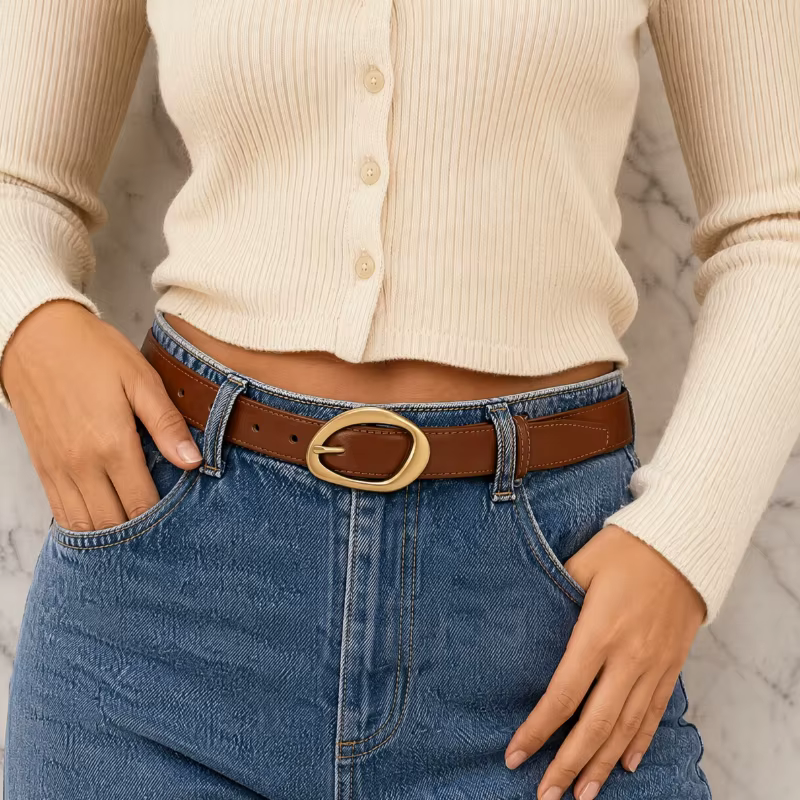Nouvelle ceinture pour femme à boucle ardillon