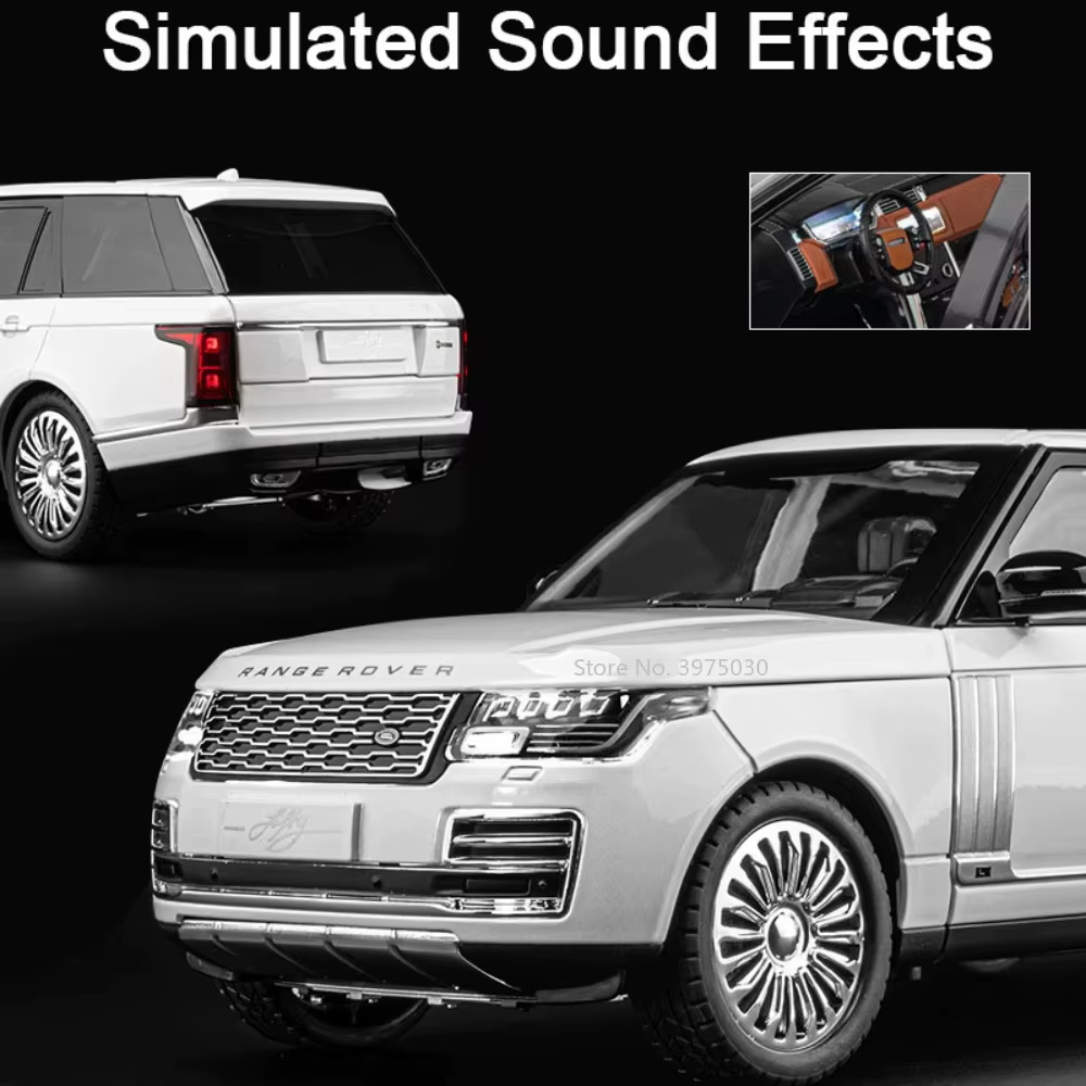 Grand modèle de voiture jouet Range Rover Land Cruiser LC300, échelle 1:18, corps en alliage, Absorption des chocs, véhicules SUV, modèles pour adultes, cadeaux