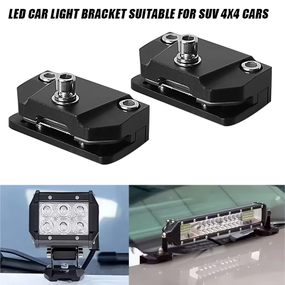Support de phare de voiture pour capot, barre lumineuse de travail LED, pince de projecteur, support de montage pour tout-terrain 4x4 Auto