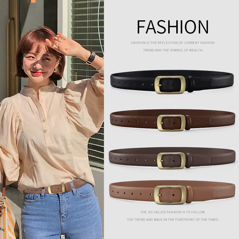 Ceinture en cuir pour femmes