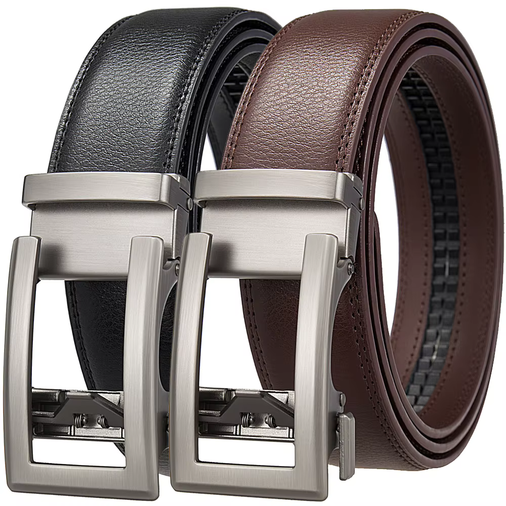 Ceintures d'affaires pour hommes en cuir véritable automatique hommes ceinture de luxe sangle de taille ceintures de créateur mâle de haute qualité mode formelle