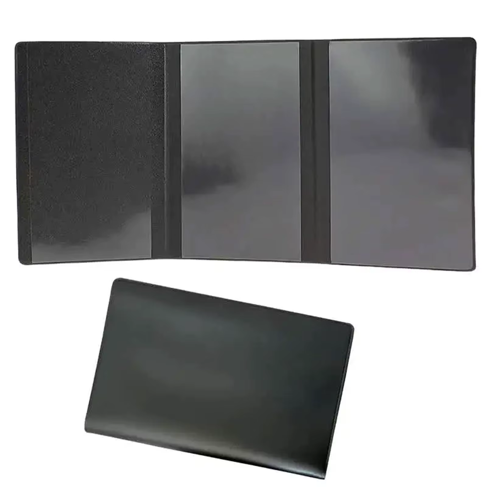 Lot de 1 ou 2 Porte-cartes de immatriculation et d'assurance pour véhicule - Étui transparent en PVC pour documents de plaque d'immatriculation auto/moto