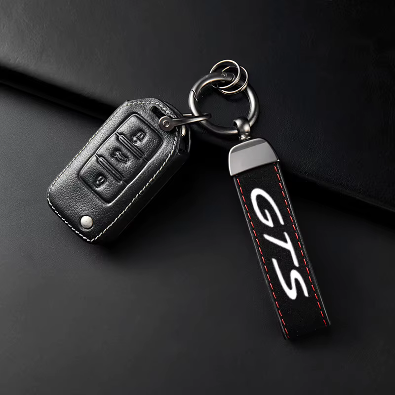 Porte-clés en cuir suédé de haute qualité