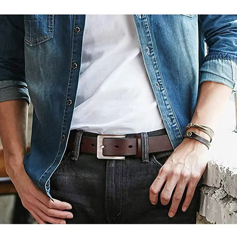Véritable ceinture en cuir